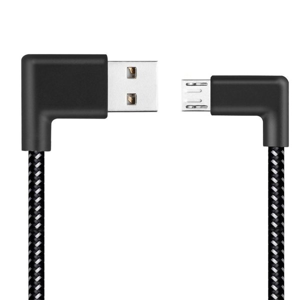 Micro USB Kabel Winkelstecker geknickt 90 Grad kompaktes...